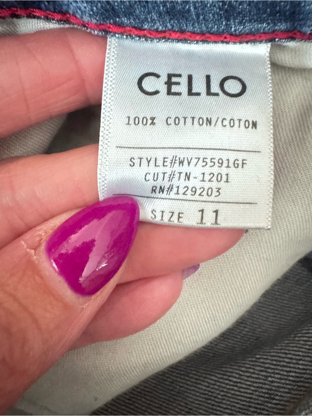 Cello Destructed Raw Hem Crop High Rise Jeans Ripped Destroyed 11 30 - Picture 8 of 10